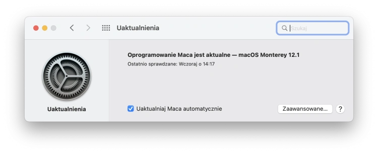 Aktualizacja systemu macOS