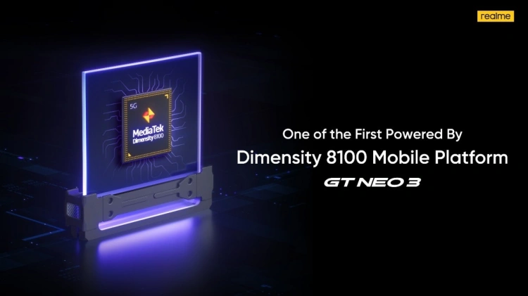 MediaTek Dimensity 8100 w Realme GT Neo3
Źródło: gsmarena.com