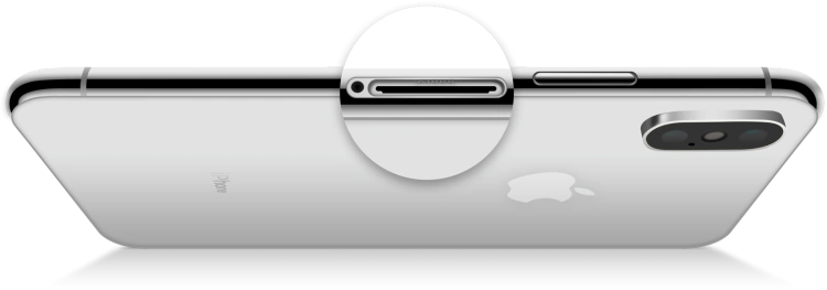 Gniazdo na kartę nano-SIM w iPhone Xs
Źródło: apple.com