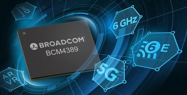 Chip Wi-Fi 6E firmy Broadcom
Źródło: Broadcom.com