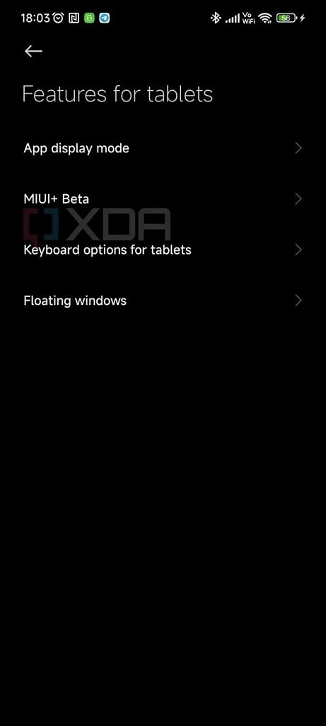 features for tablets