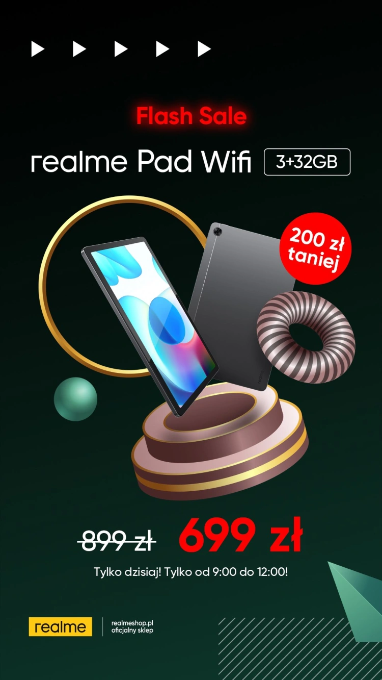 realme pad wifi flash sale