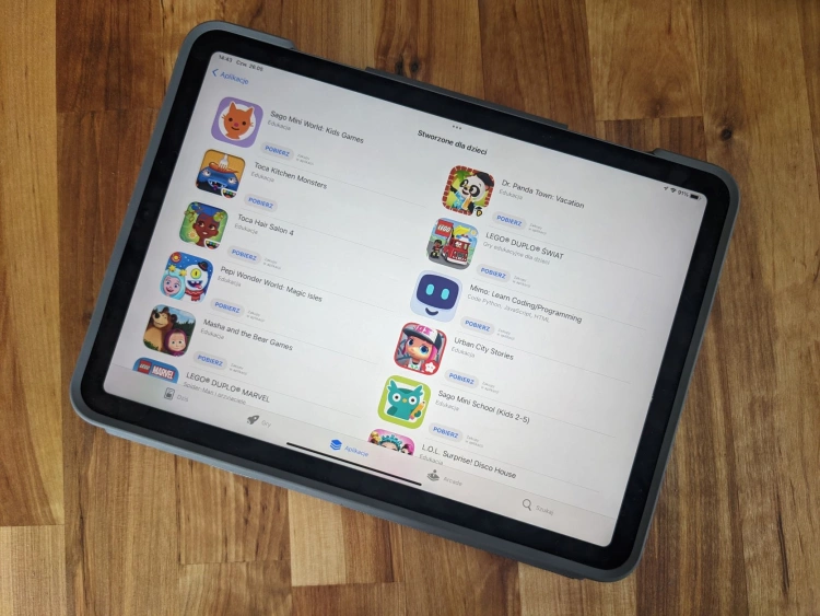 ipad app store gry dla dzieci