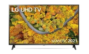 LG Telewizor 50” UHD 4K 2021 AI TV ze sztuczną inteligencją DVB-T2/HEVC 50UP7500