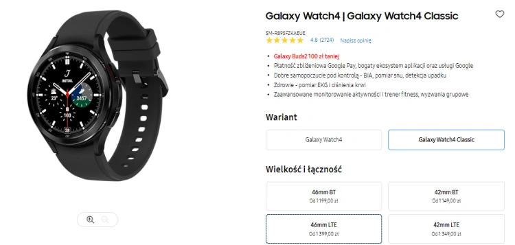 Galaxy Watch 4 o 600 zł taniej! Sprawdzamy nową promocję Samsunga