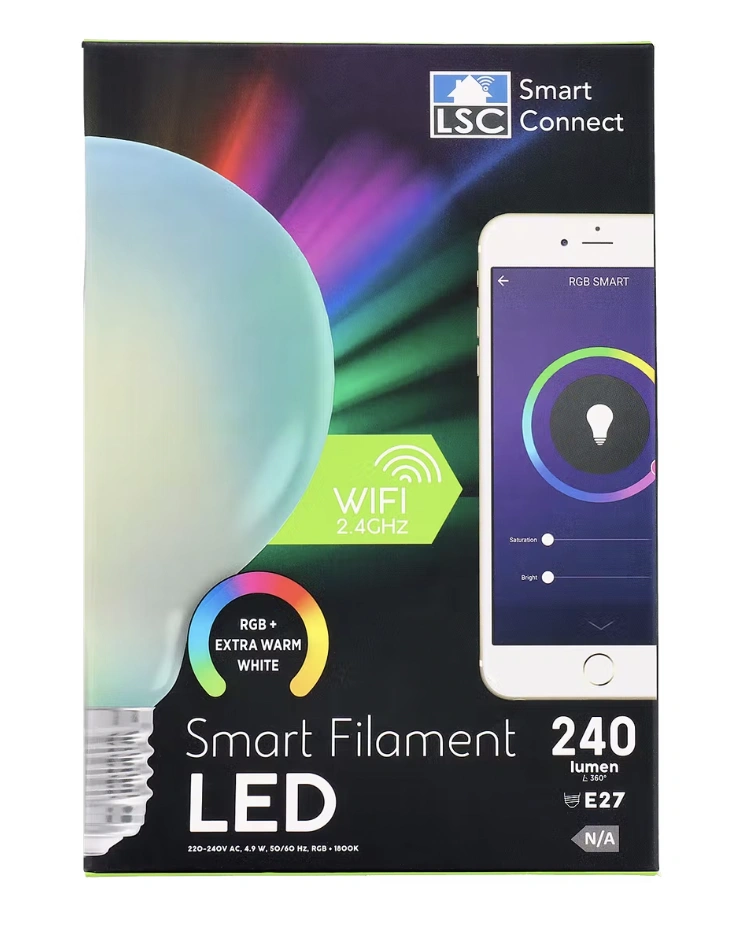 Inteligentna wielokolorowa żarówka LED LSC Smart Connect