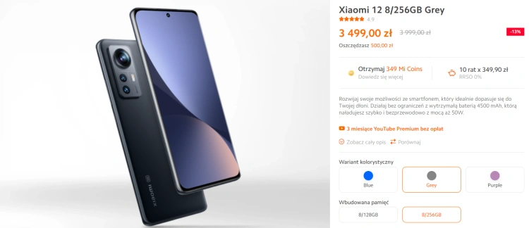 Flagowiec Xiaomi 12 na sporej przecenie! Sprawdź, jak skorzystać z promocji