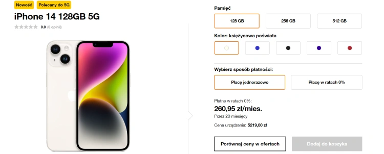 Gdzie kupić iPhone'a 14? Sprawdziliśmy oferty w Play, Orange, T-Mobile i Plus