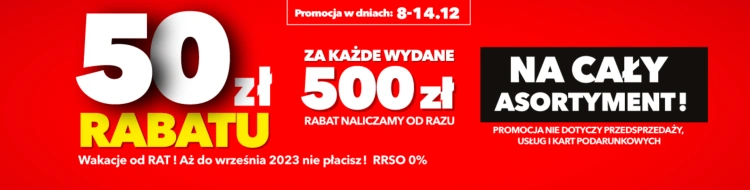 RTV Euro AGD: możesz otrzymać 50 zł za każde wydane 500 zł! Sprawdź szczegóły promocji
