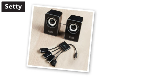 Głośniki przewodowe lub hub USB-C