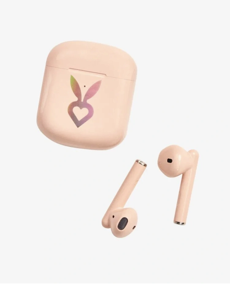 Bezprzewodowe różowe słuchawki na licencji Cardio Bunny