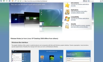 Linux XP Desktop - rosyjski atak na Windows XP i Vistę