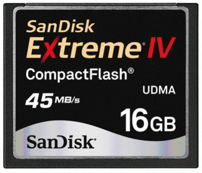 SanDisk przyspiesza karty Extreme IV CompactFlash (CF)